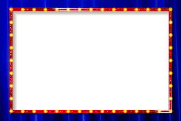 闪亮的复古矩形横幅图片下载