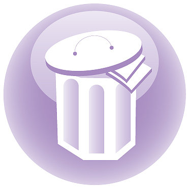 垃圾桶图标垃圾桶按钮股票隔离图片下载