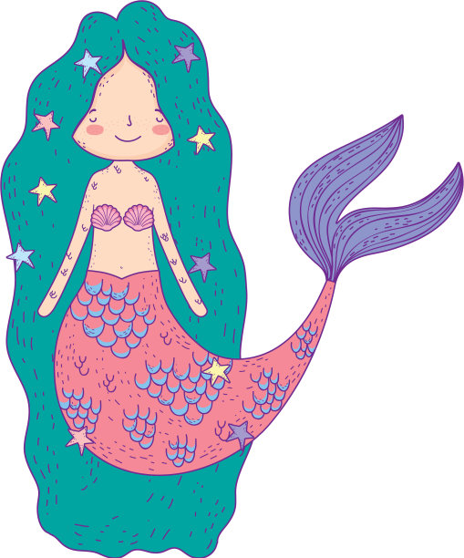 可爱的美人鱼童话图片下载