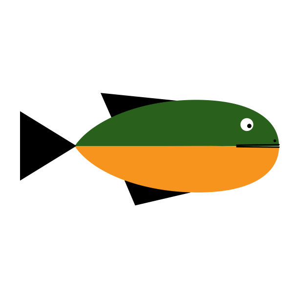 可爱的鱼卡通图标图片下载