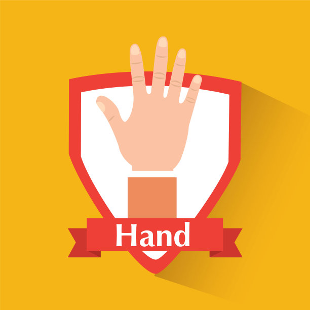 人的手有五指徽章图片下载