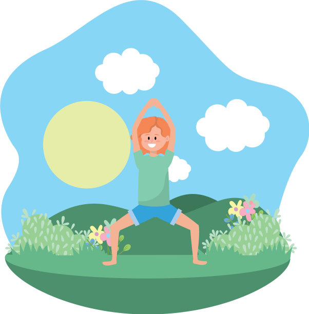 健身女性练习瑜伽图片下载