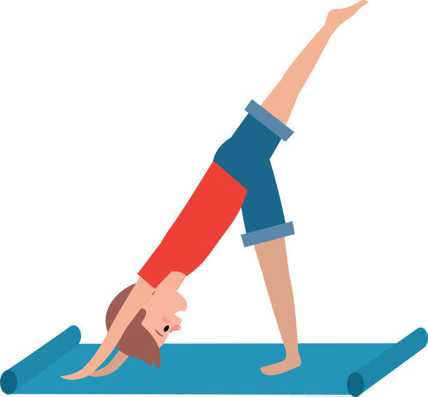 健身男练习瑜伽图片下载