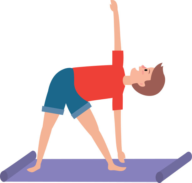 健身男练习瑜伽图片下载