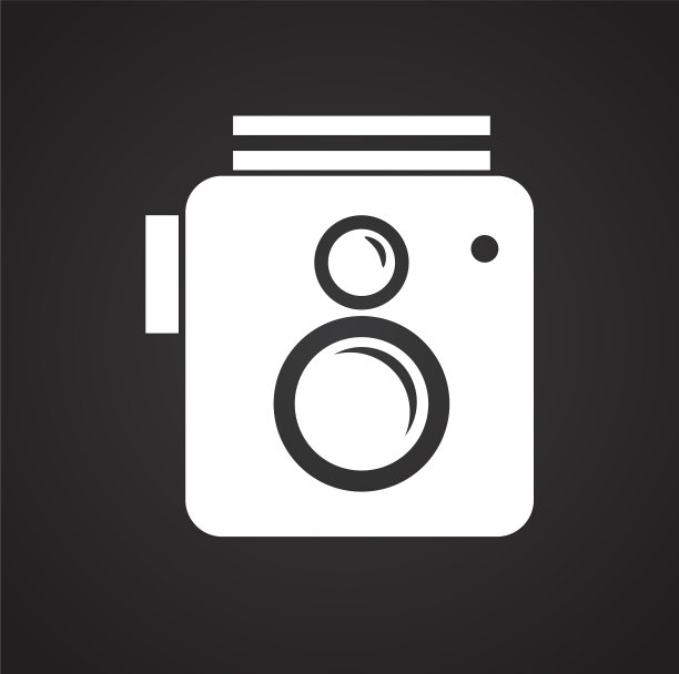 相机图标设置为黑色背景图片下载