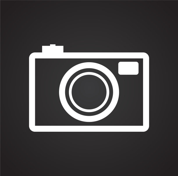 相机图标设置为黑色背景图片下载
