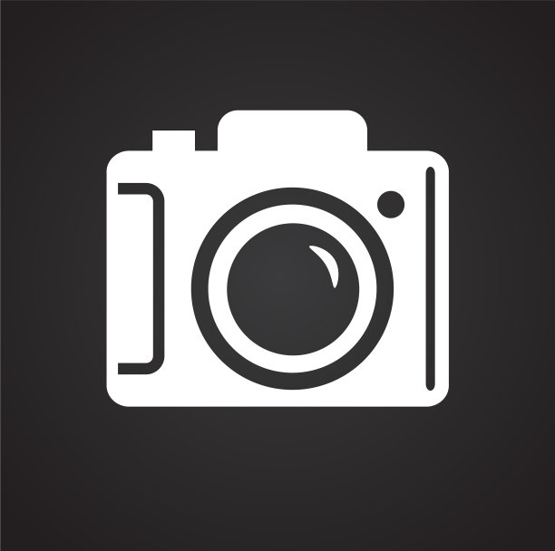 相机图标设置为黑色背景图片下载