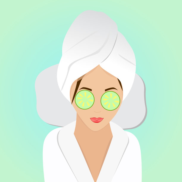 温泉上的美女图片下载