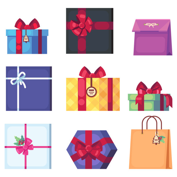 收藏不同卡通礼品盒图片下载