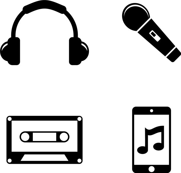 音乐声音音频简单相关图标图片下载