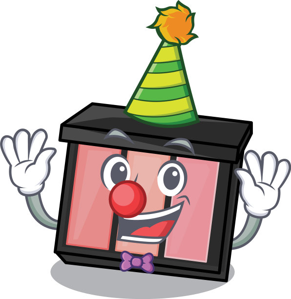 人物妆台上的小丑眼影图片下载