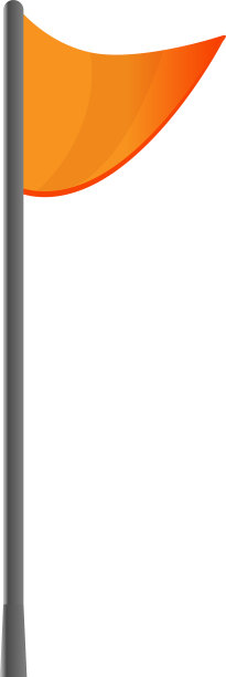 徒步旗帜卡通风格图标图片下载