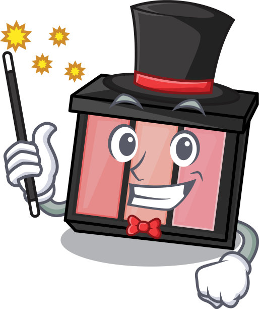 魔术师的眼影在人物梳妆台上图片下载