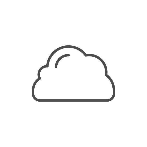 云朵线条图标图片下载