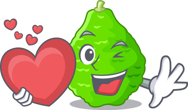 与心卡菲尔石灰在性格的形状图片下载