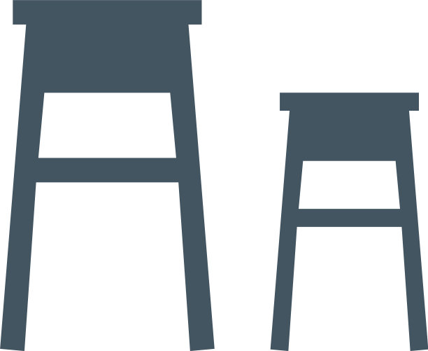 凳子为平面风格设计的经典家具图片下载