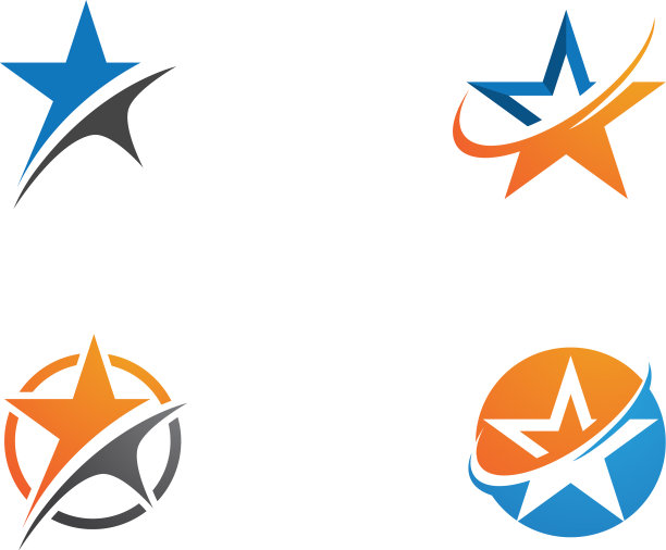 星形标志模板图标设计图片下载