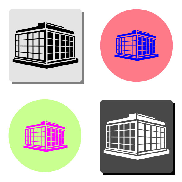 商业办公大楼平面图标图片下载