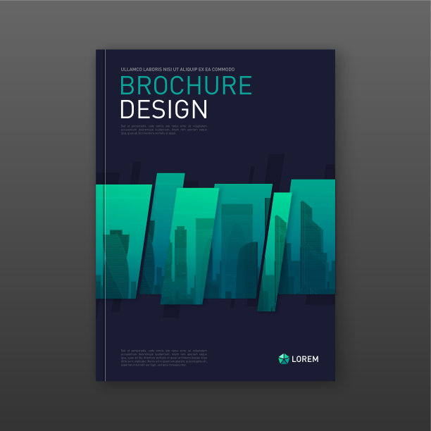 房地产报告宣传册封面设计布局图片下载