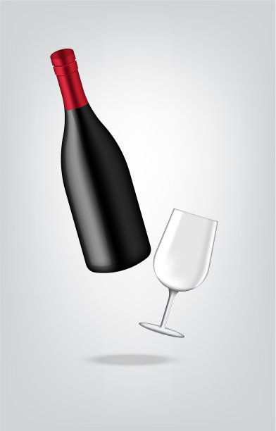 模拟现实的高档葡萄酒或香槟图片下载