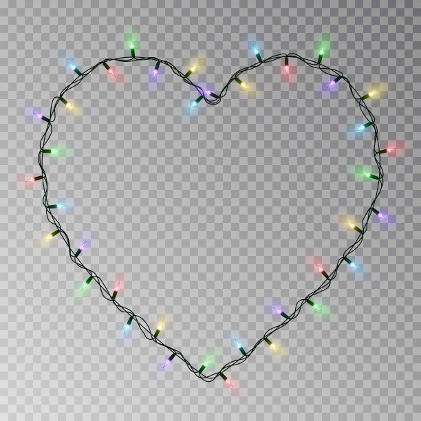 圣诞灯心透明灯g图片下载