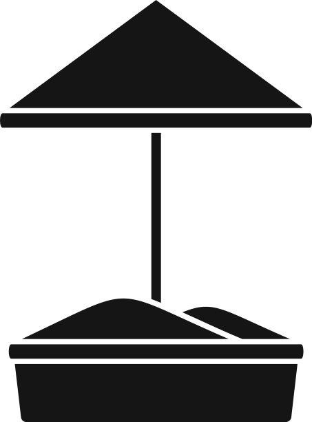 沙儿童游乐场图标简单的风格图片下载