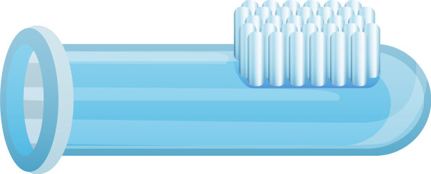 牙刷玻璃管图标卡通风格图片下载
