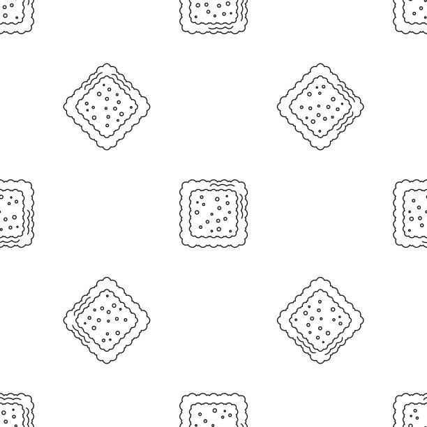 破裂的饼干图标轮廓风格图片下载