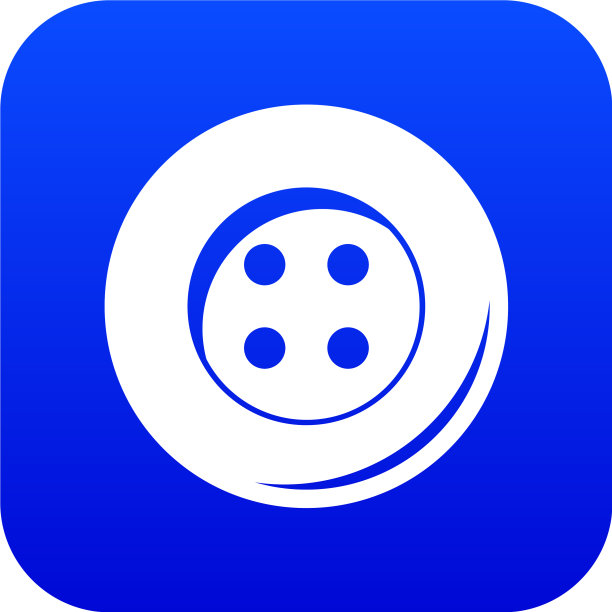 按钮缝纫图标数字蓝色图片下载