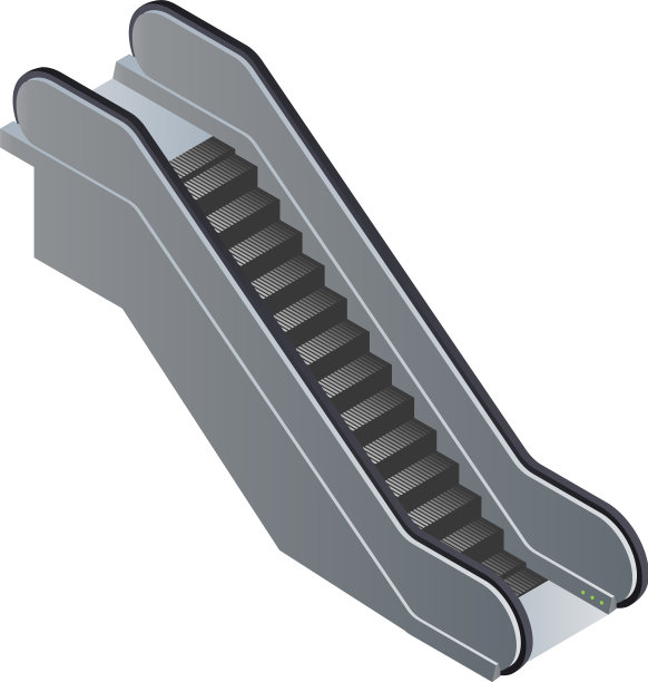 自动扶梯图标等距风格图片下载