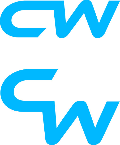 CW字母Logo设计模板元素套装图片下载