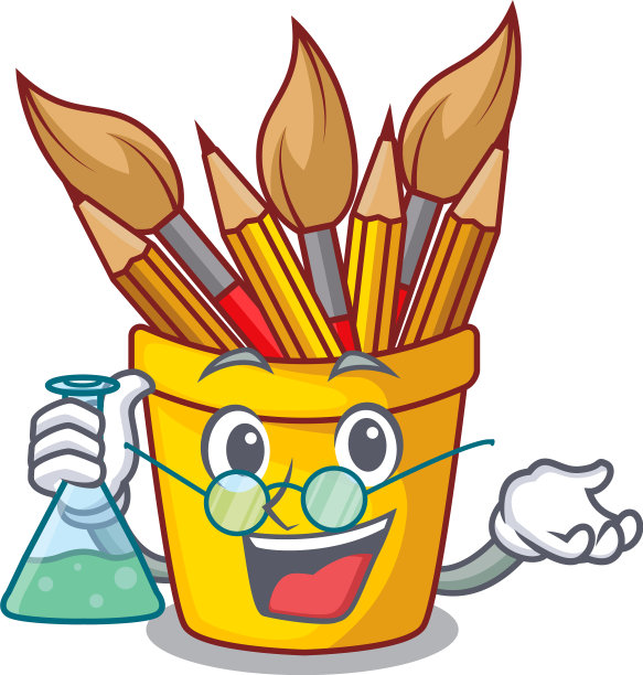 教授字壶铅笔上面的木桌图片下载