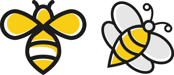 蜜蜂蜜图形设计模板图片下载