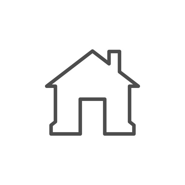 房屋线条图标图片下载