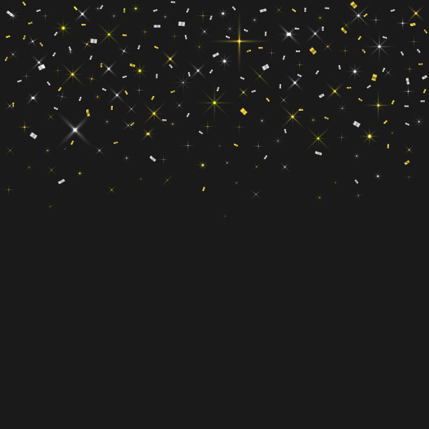 金色和银色的五彩纸屑图片下载