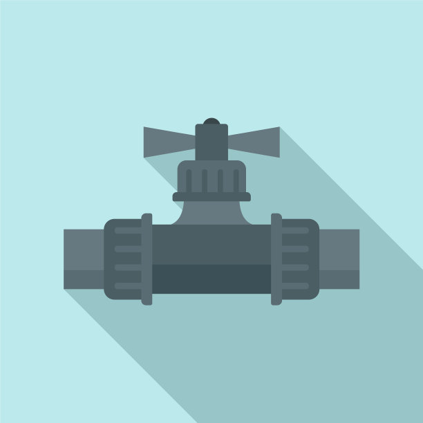 水灌溉龙头图标平坦样式图片下载