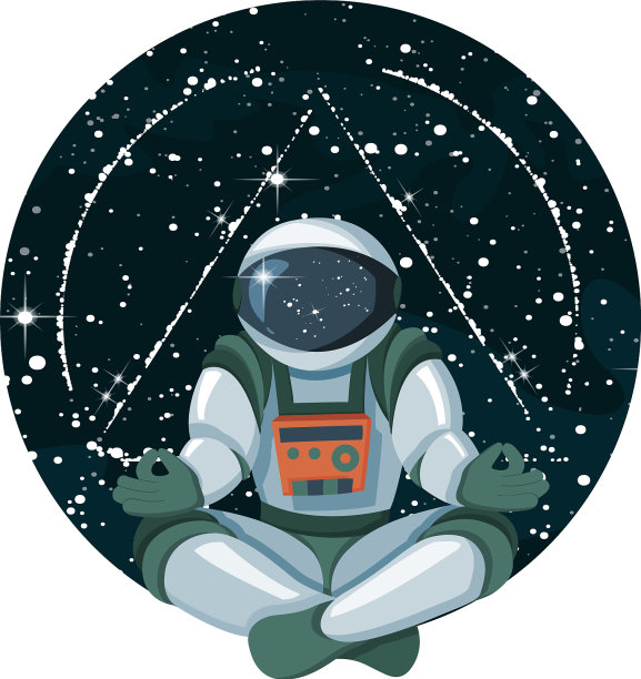 用星星在太空中冥想宇宙知识图片下载