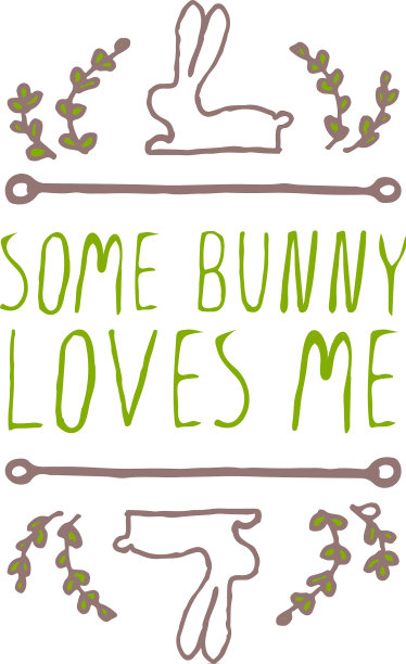 手绘排版复活节元素上的白色图片下载