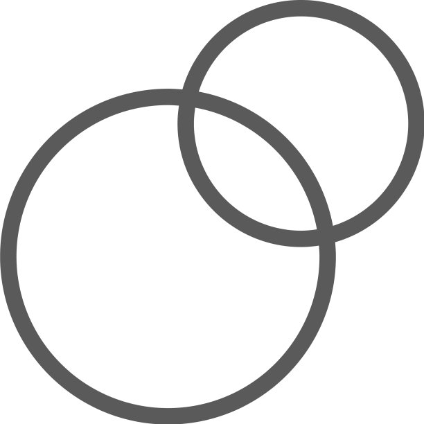 饼图与维恩图线条相交图片下载