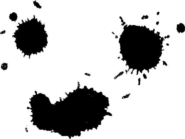 黑色墨渍套装图片下载