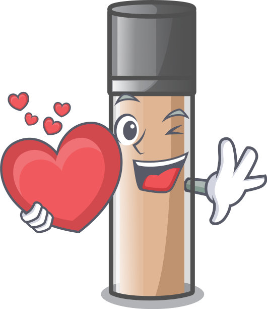 以吉祥物形状的心形化妆图片下载