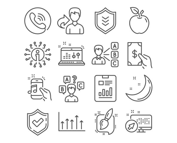 测试音乐手机和绘画画笔图标图片下载