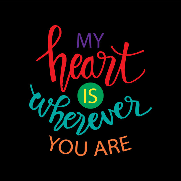 我的心是你的励志名言图片下载