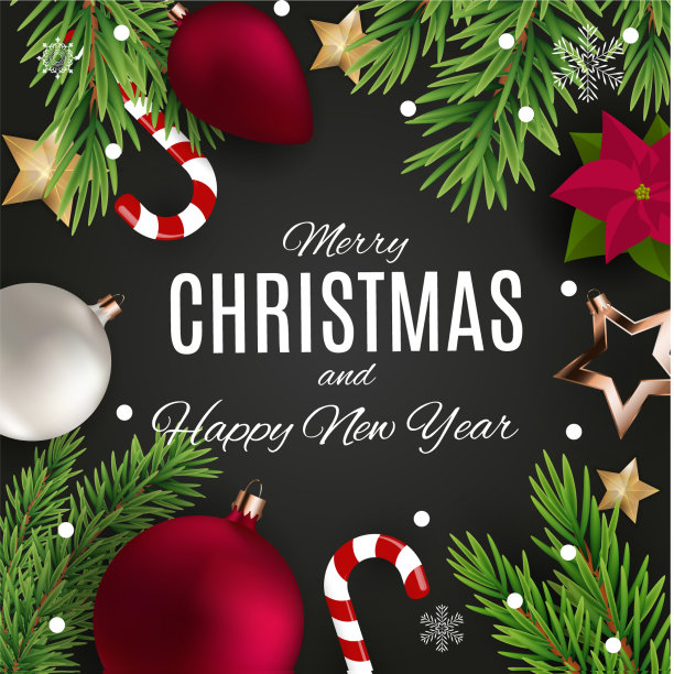 圣诞快乐，新年快乐图片下载