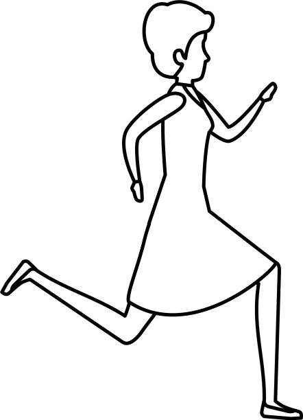 年轻漂亮的女人在跑步图片下载