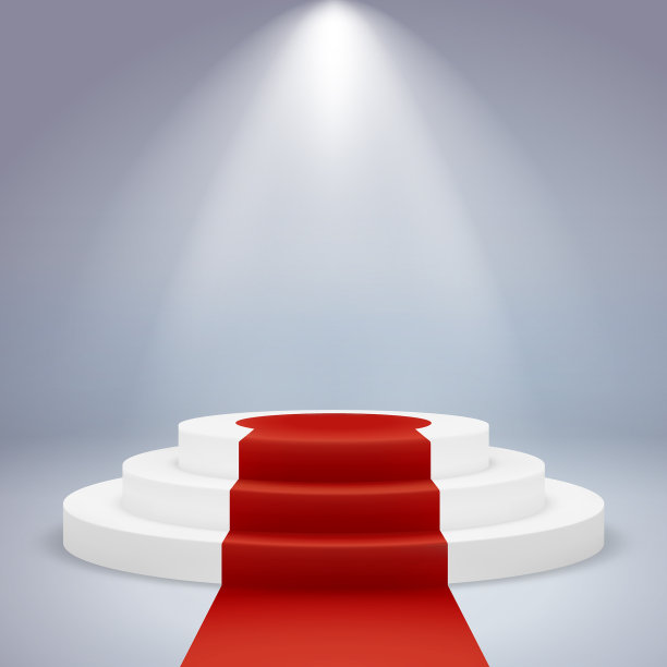 逼真的领奖台台座颁奖典礼图片下载