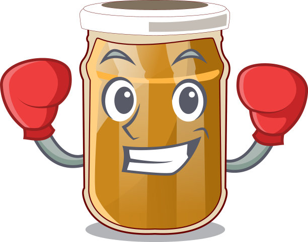 把杏仁黄油装在性格瓶里图片下载