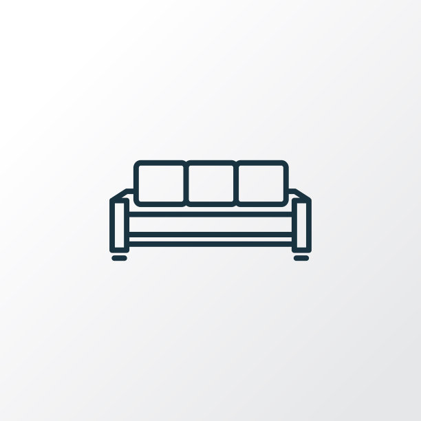 沙发图标线符号优质隔离图片下载