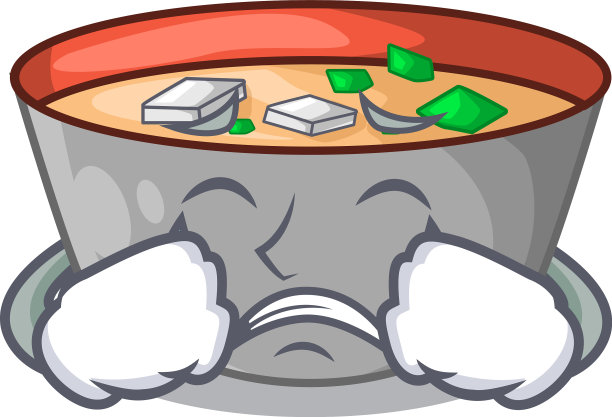 哭味噌汤碗上的桌字图片下载