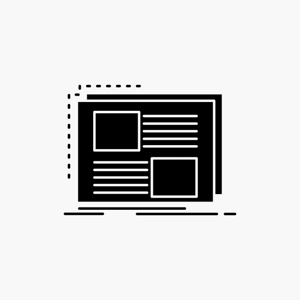 内容设计框架页面文字字形图标孤立图片下载